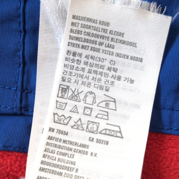 ๐2/$15๐ Abercrombie & Fitch Royal Blue Jacket with Red Embroidery Lining - Picture 7 of 8